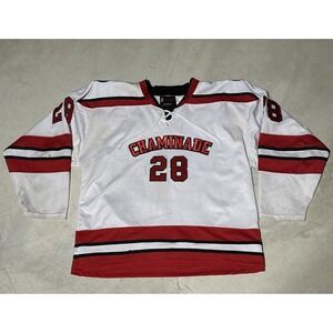 Chaminade College Prep Hockey Jersey Men's SZ L Stitched Patches Logo STL